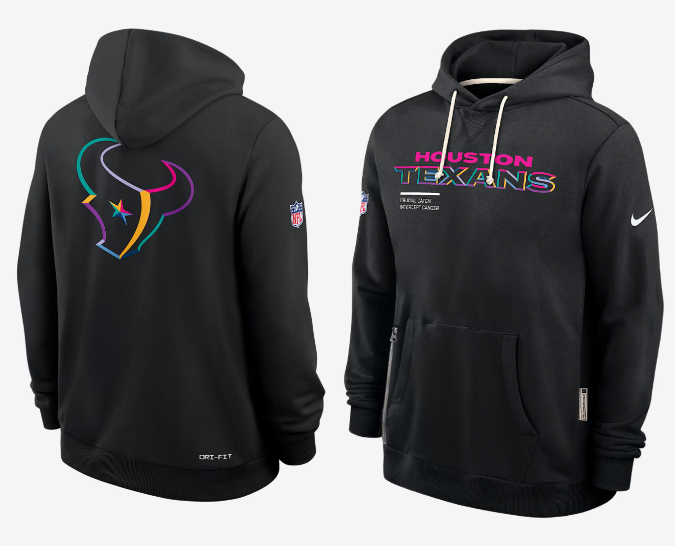 Men Houston Texans black 2025 Nike NFL hoodie->houston texans->NFL Jersey